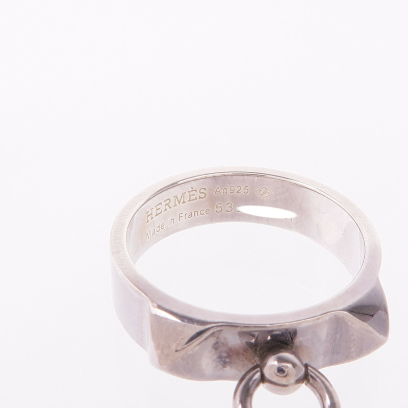HERMES 925純銀Collier de chien Ring戒指Hermes#53/US#6.5-4
