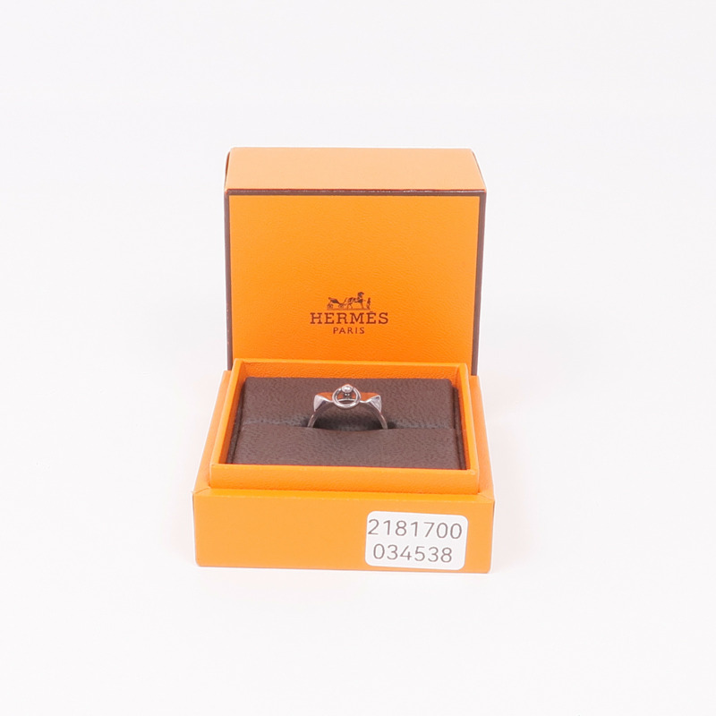 HERMES 925純銀Collier de chien Ring戒指Hermes#53/US#6.5-7