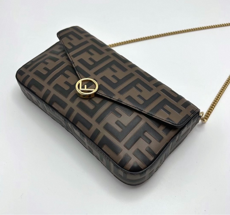 FENDI 老花三合一鏈條包21.5*12*3 98新配件塵袋-1