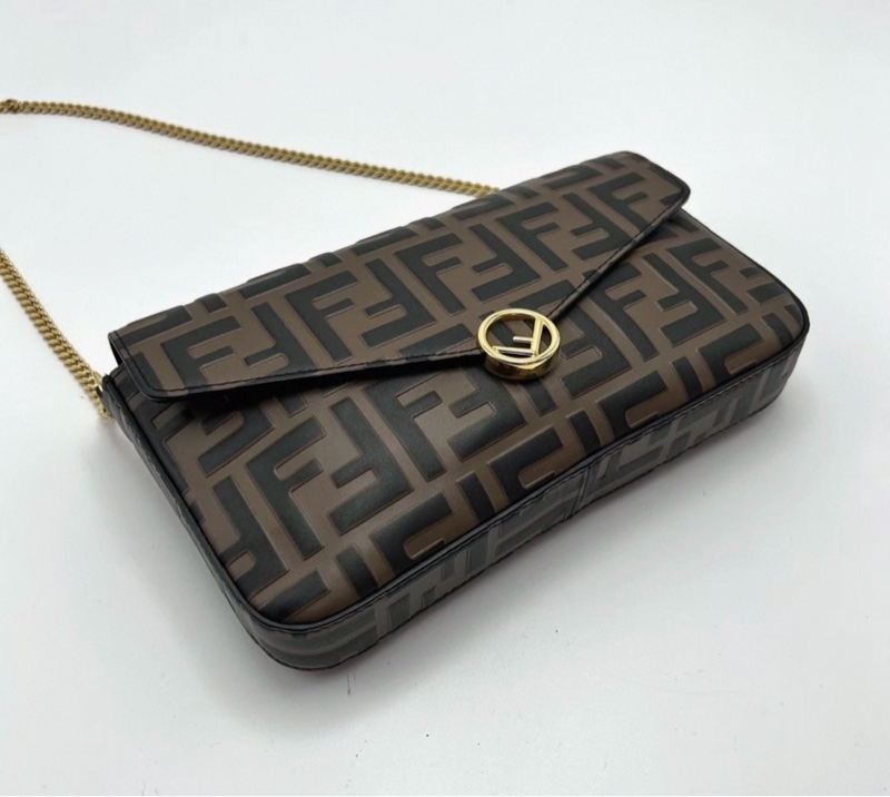 FENDI 老花三合一鏈條包21.5*12*3 98新配件塵袋-2