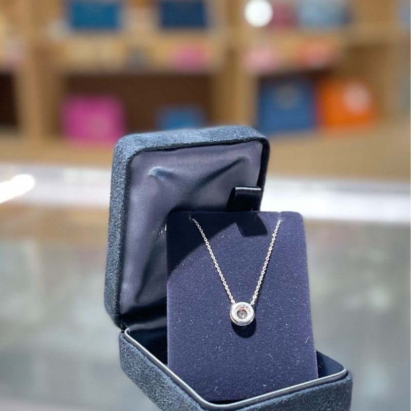 Tiffany粉色宝石钻石项链-2