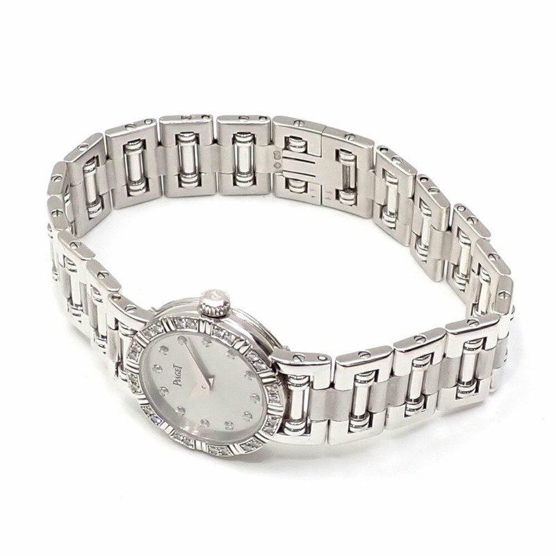 伯爵迷你舞者女士腕錶，石英機芯，WG 5964A，電池供電，18K白金，750，鑲鑽-1