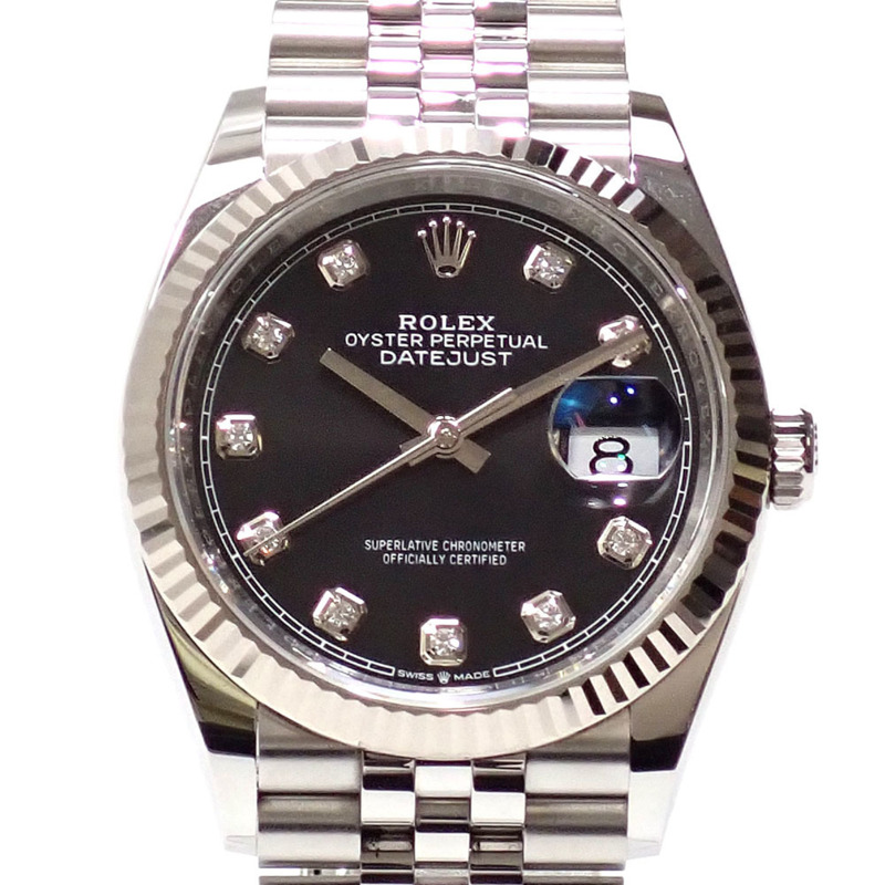 Rolex Datejust 男士腕錶 126234 自動上鍊，隨機編號，不鏽鋼、白金、鑲鑽腕錶-0