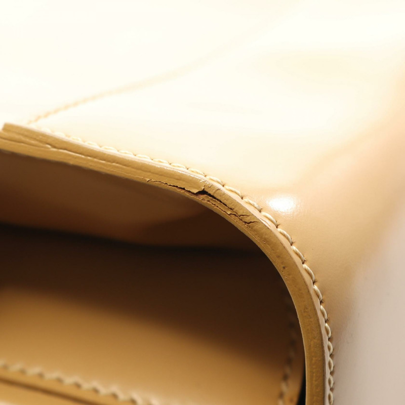 Christian Dior Maris Pearl 手提包，米色皮革，二手女款-8