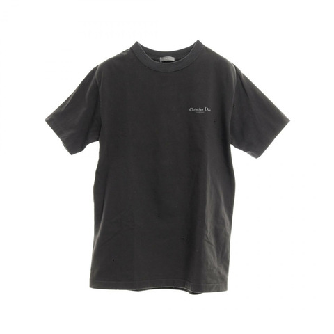 Christian Dior Couture 鈴蘭圖案T卹，純棉，灰色，XS碼，二手男款