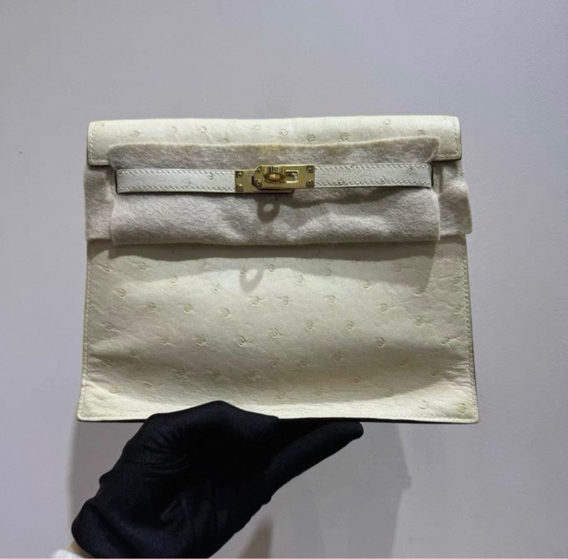 愛馬仕/Hermès 全套 kelly danse  奶油白金扣z刻-1