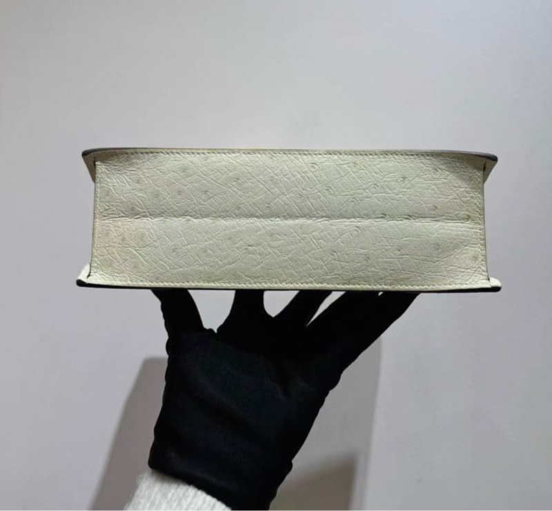 愛馬仕/Hermès 全套 kelly danse  奶油白金扣z刻-5