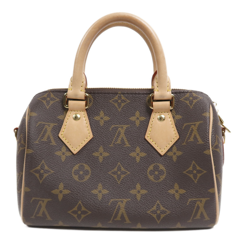 LOUIS VUITTON Monogram Speedy Bandouliere 20金扣手挽肩背兩用袋-1