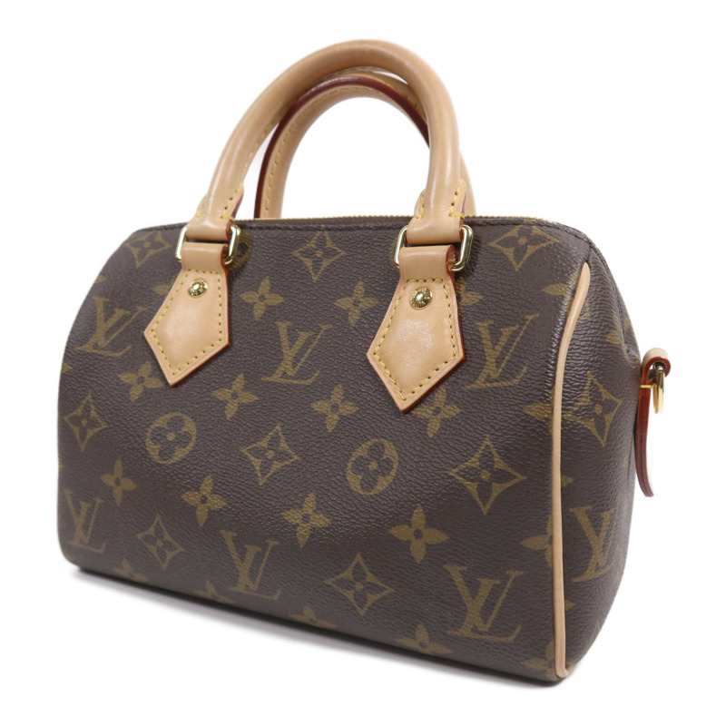LOUIS VUITTON Monogram Speedy Bandouliere 20金扣手挽肩背兩用袋-2