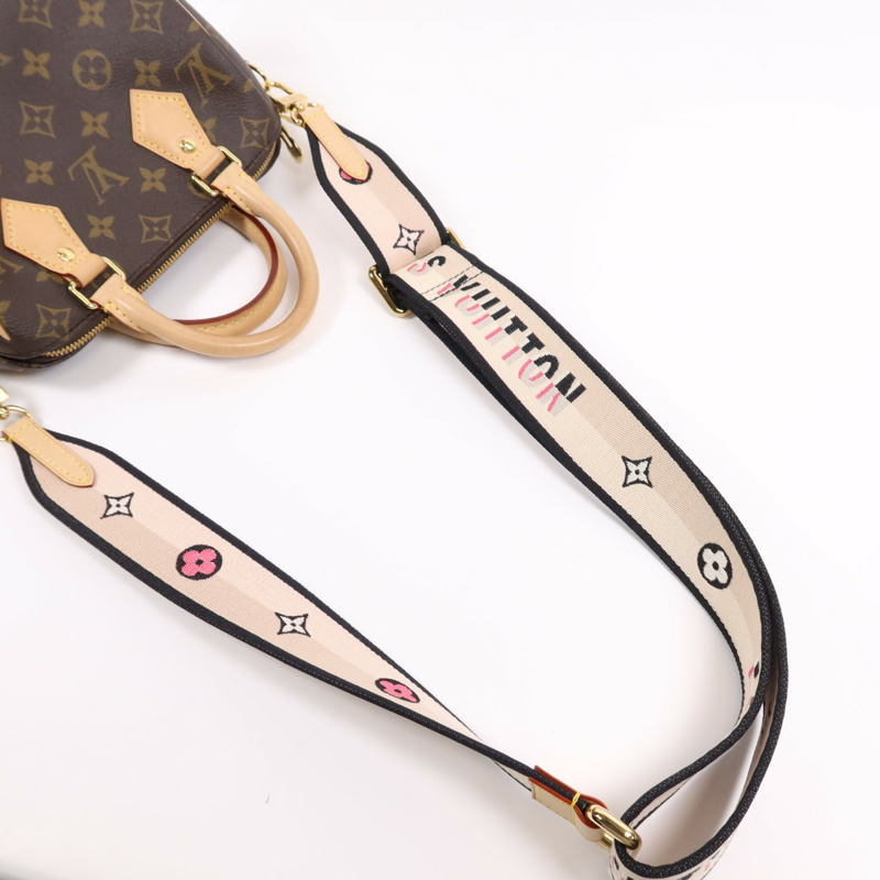 LOUIS VUITTON Monogram Speedy Bandouliere 20金扣手挽肩背兩用袋-6