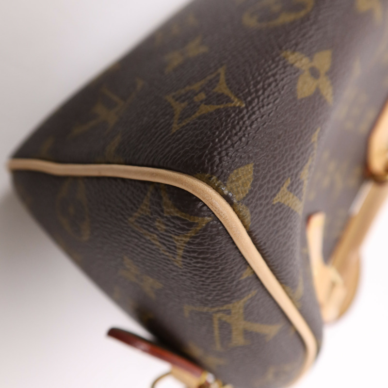 LOUIS VUITTON Monogram Speedy Bandouliere 20金扣手挽肩背兩用袋-10