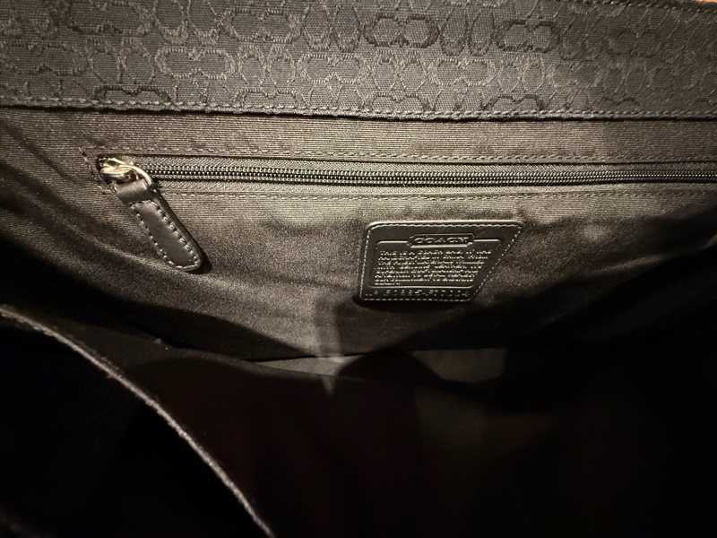 二手近新|COACH Signature Hudson Messenger Bag|黑色斜背包-16