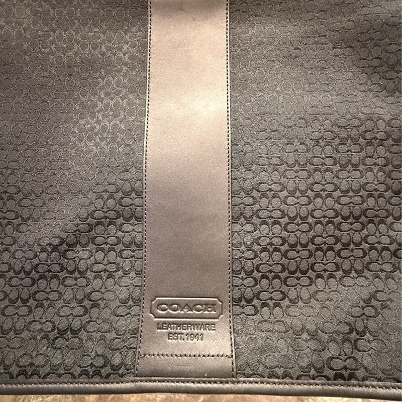 二手近新|COACH Signature Hudson Messenger Bag|黑色斜背包-19