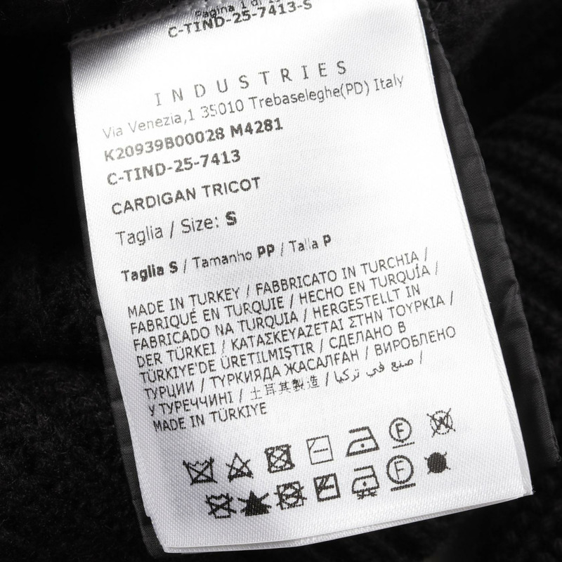 MONCLER 羊毛混紡開襟衫羽絨外套 9B00028M4281999S 黑色 #S 新款 女款-4