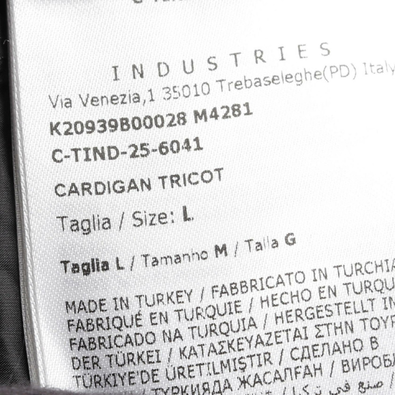 MONCLER 羊毛聚酯黑色開襟羽絨外套 9B00028M4281999L #L 全新 女款-4