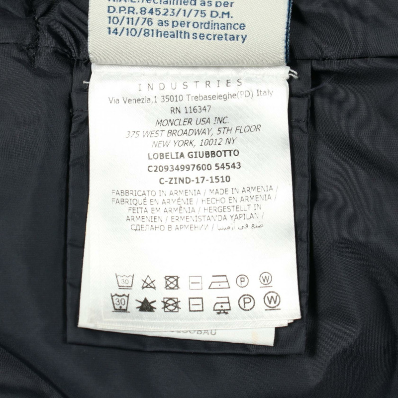 MONCLER LOBELIA Lobelia羽絨外套 49997600 聚酯纖維 海軍藍 #2 二手 女款-3
