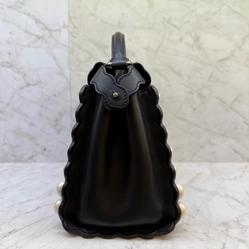 FENDI PEEKABOO黑銀珍珠 小款-2