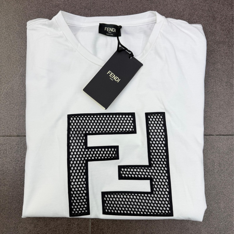 FENDI 白色t 恤-8