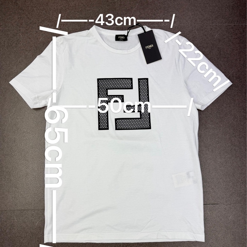 FENDI 白色t 恤-9