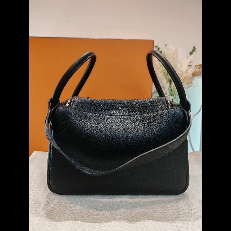 Hermes Lindy 26 黑銀-1