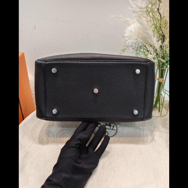 Hermes Lindy 26 黑銀-4