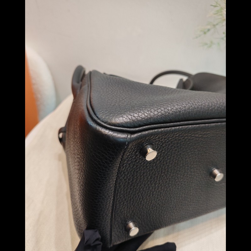 Hermes Lindy 26 黑銀-5
