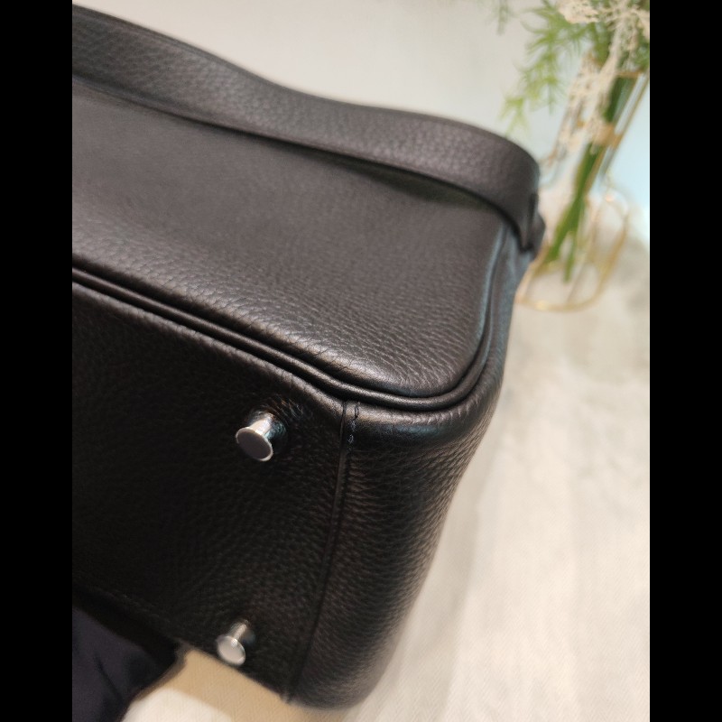 Hermes Lindy 26 黑銀-7