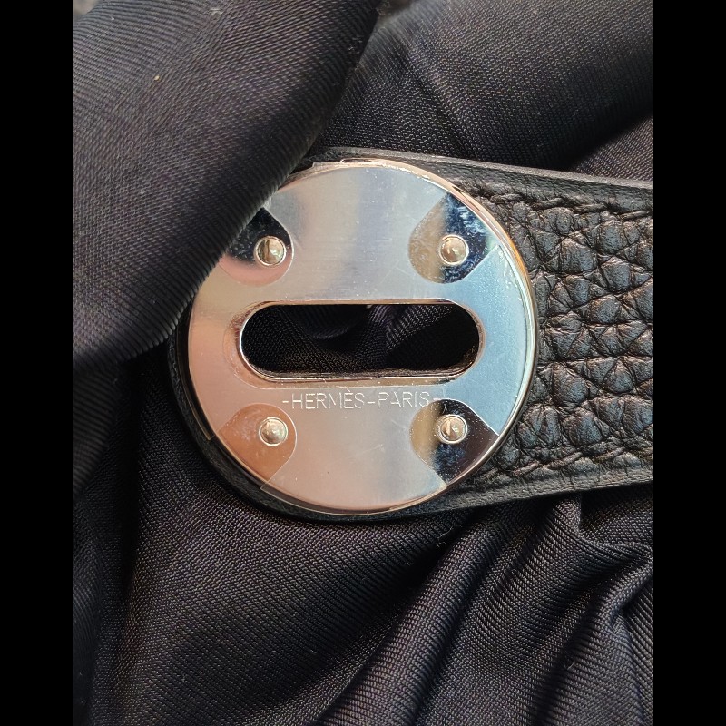 Hermes Lindy 26 黑銀-11
