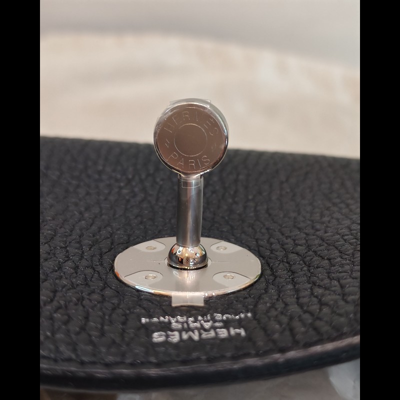 Hermes Lindy 26 黑銀-14