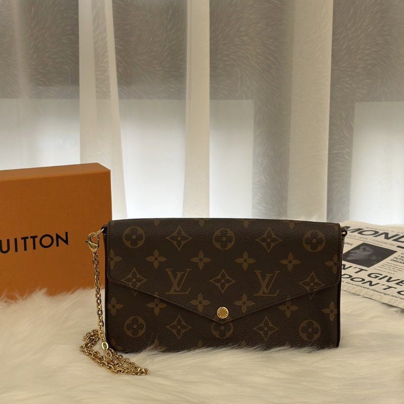 LOUIS VUITTON 經典三合一WOC鍊包 - 玫紅-0