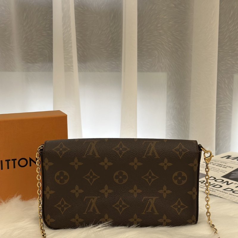 LOUIS VUITTON 經典三合一WOC鍊包 - 玫紅-4