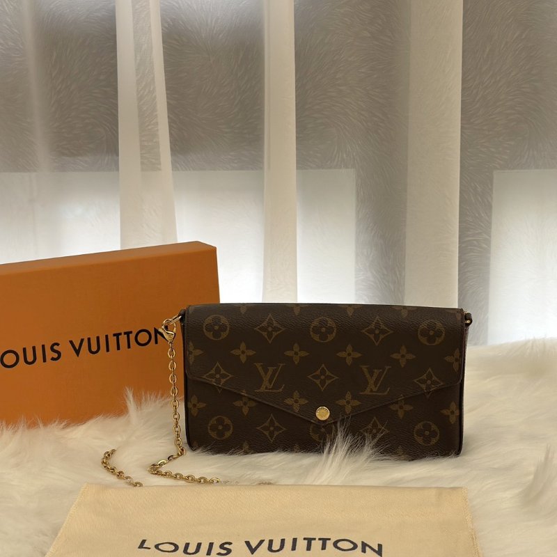 LOUIS VUITTON 經典三合一WOC鍊包 - 玫紅-8