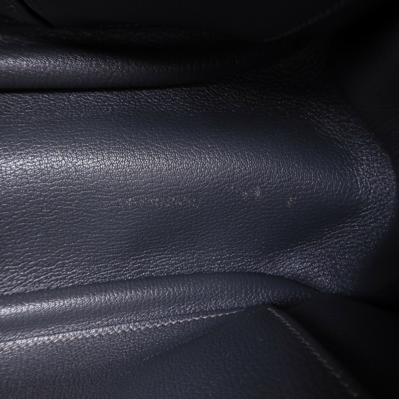 HERMES Clemence皮革Jypesiere 34銀扣肩背袋Etain-16