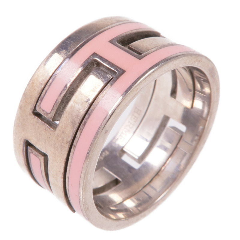 HERMES 925純銀Move H Ring戒指Hermes#52/US#6-0