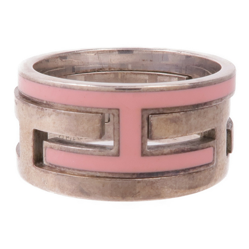 HERMES 925純銀Move H Ring戒指Hermes#52/US#6-1