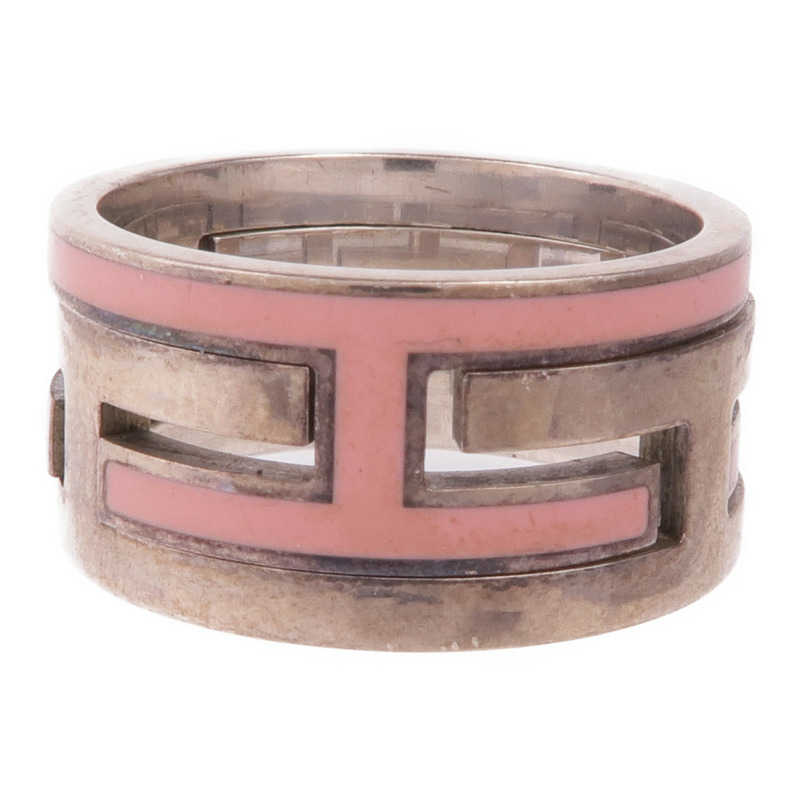 HERMES 925純銀Move H Ring戒指Hermes#52/US#6-3