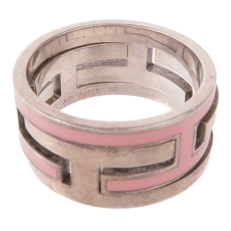 HERMES 925純銀Move H Ring戒指Hermes#52/US#6-5