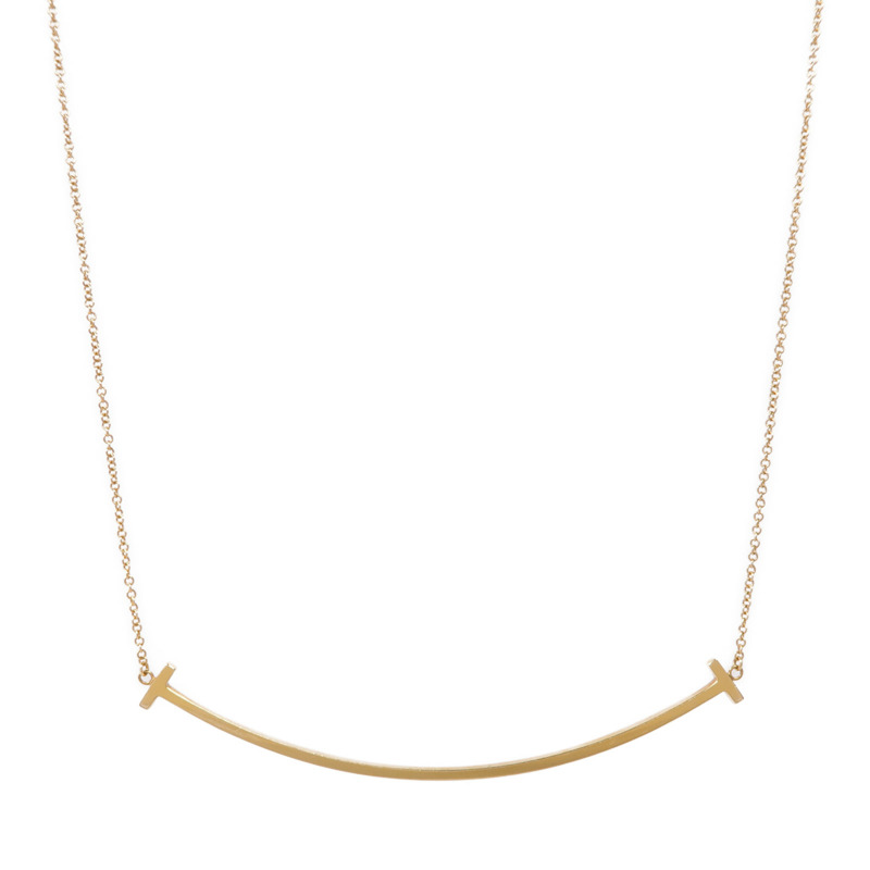 TIFFANY&CO 18K黃金T Smile Pendant項鍊-1