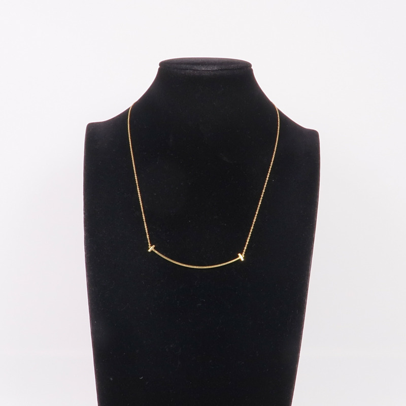 TIFFANY&CO 18K黃金T Smile Pendant項鍊-8