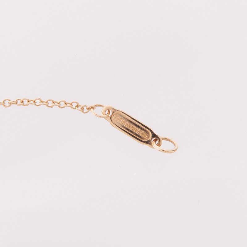 TIFFANY&CO 18K玫瑰金Solitaire Diamond Necklace鑽石項鍊-5