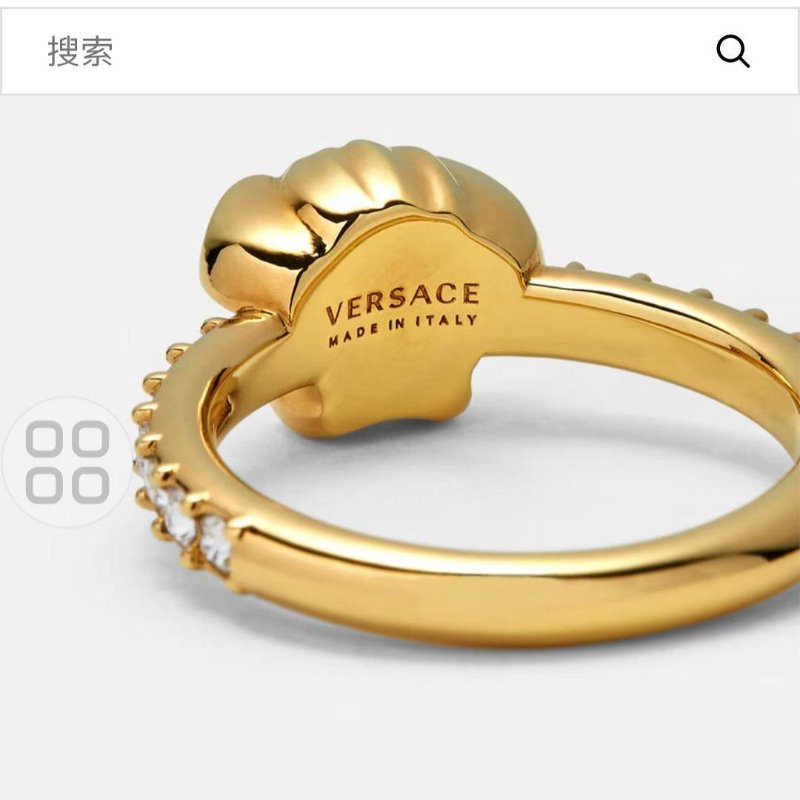 💎Han's house精品服飾💎VERSACE 凡賽斯 女王頭 戒指 意大利製 現貨 原價10500-1