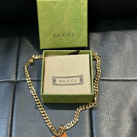 💎Han's house精品服飾💎 GUCCI 古馳 項鍊 聯名 adidas 愛迪達 義大利製 現貨 原價51200