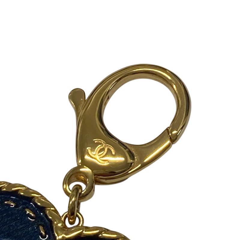 CHANEL 香奈兒 COCO MARK 合金 吊飾 海軍藍色-2