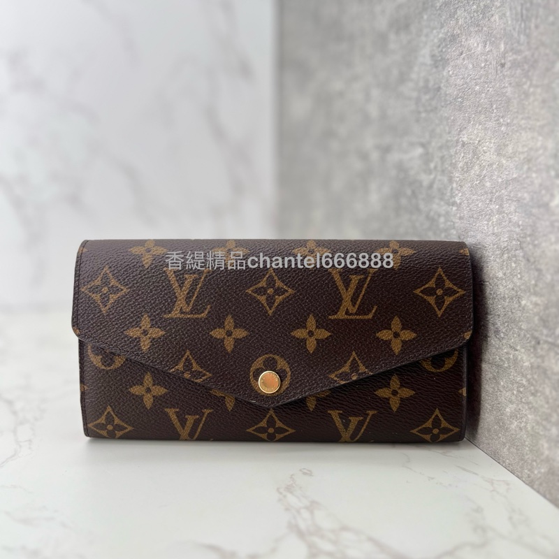 💗香緹國際精品💗 LV 晶片款 老花長夾 紅內裡-0