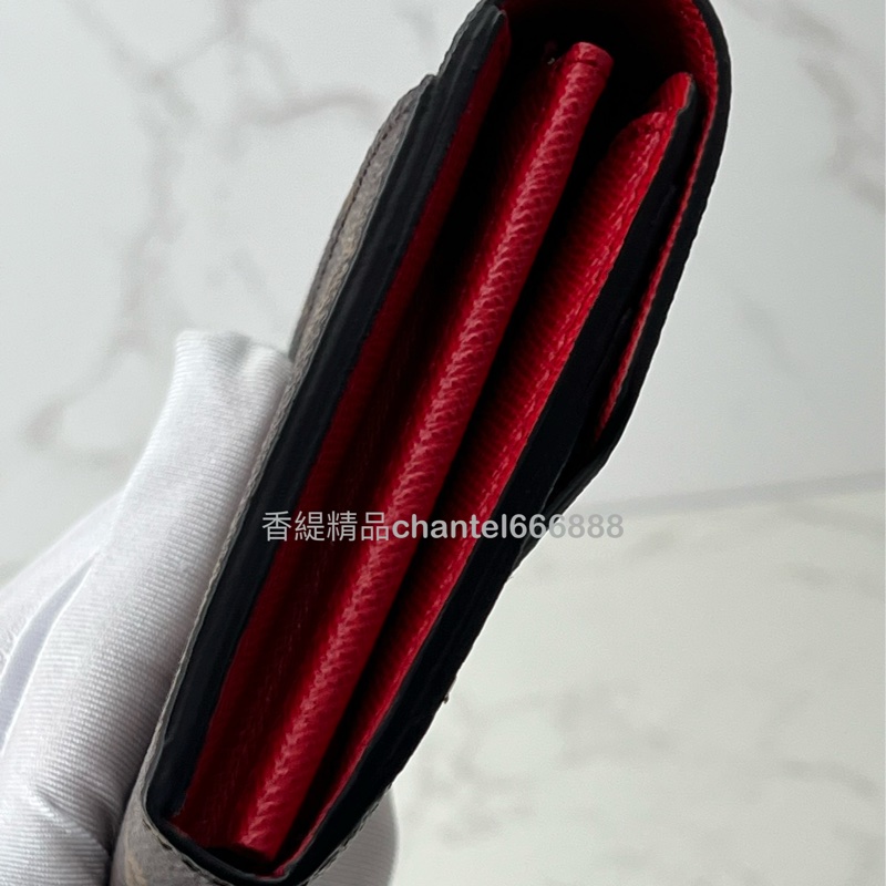 💗香緹國際精品💗 LV 晶片款 老花長夾 紅內裡-2