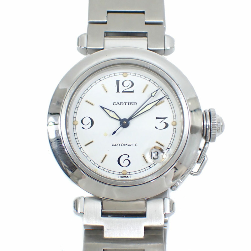 卡地亞 Pasha C 女士自動機械腕錶,不鏽鋼材質,型號 W31015M7-0