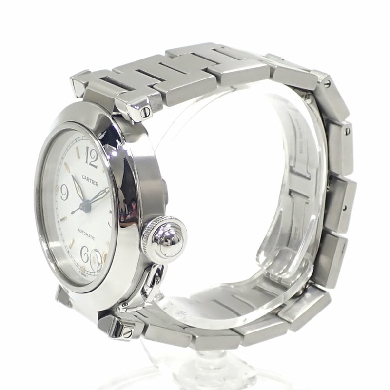 卡地亞 Pasha C 女士自動機械腕錶,不鏽鋼材質,型號 W31015M7-1