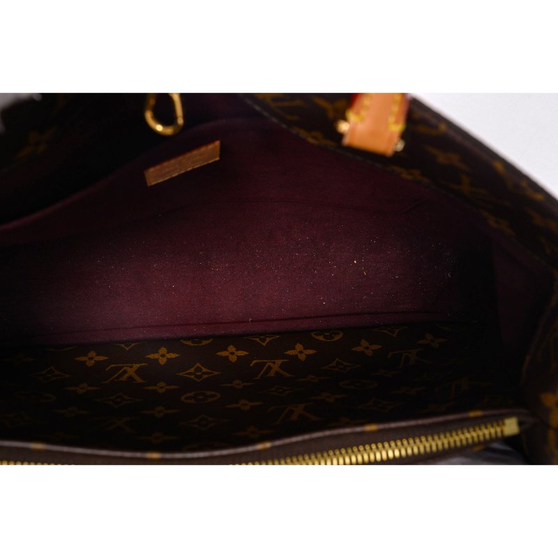 LV路易威登老花蒙田Montaigne中號手提包-5