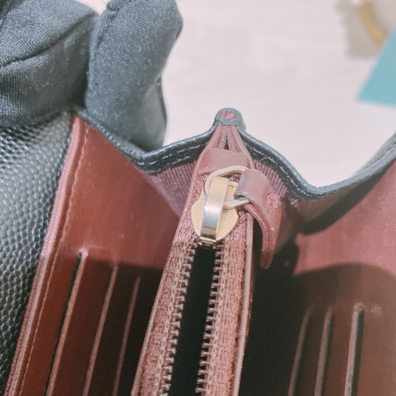 TK1832 Chanel 香奈兒黑色荔枝牛皮中長皮夾Classic Flap Small Long Wallet Caviar Black X GHW-26