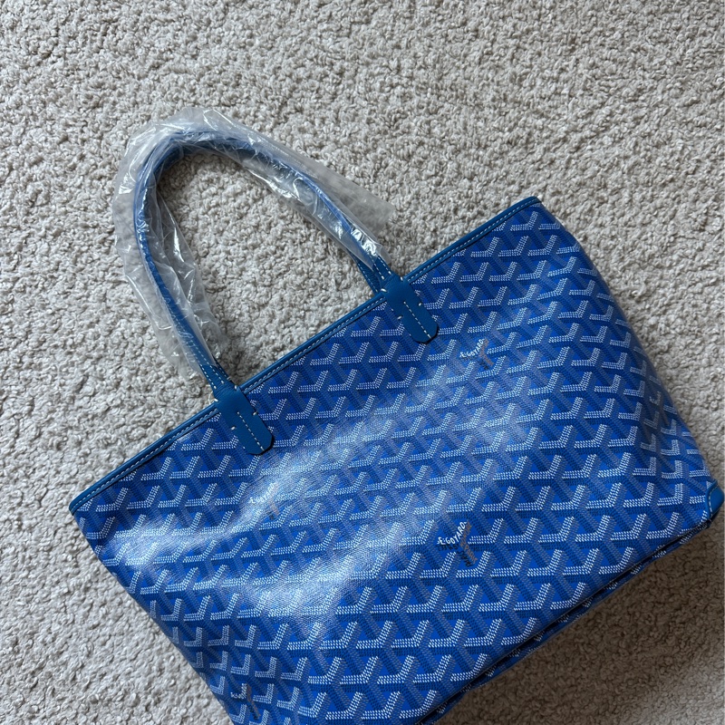 Goyard Artois PM 托特包 藍色 sky blue 全新 可議-0